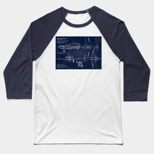 Yakovlev Yak1m Blueprint Baseball T-Shirt